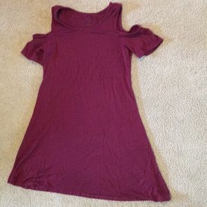 maroon dress